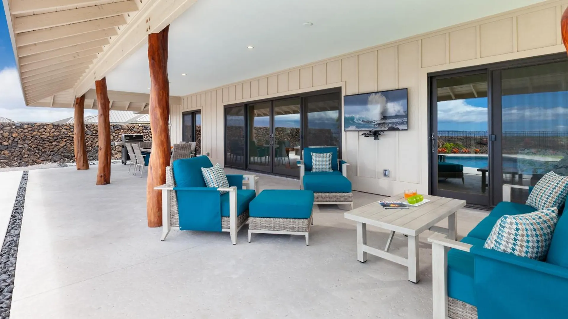 Semesterbostad Aloha Shores Spacious Ainamalu 4Br Home With Mountain And Ocean View Waikoloa